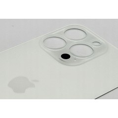 Klapka tylna obudowa do apple iPHONE 15 PRO MAX srebrna/biała BIG HOLE