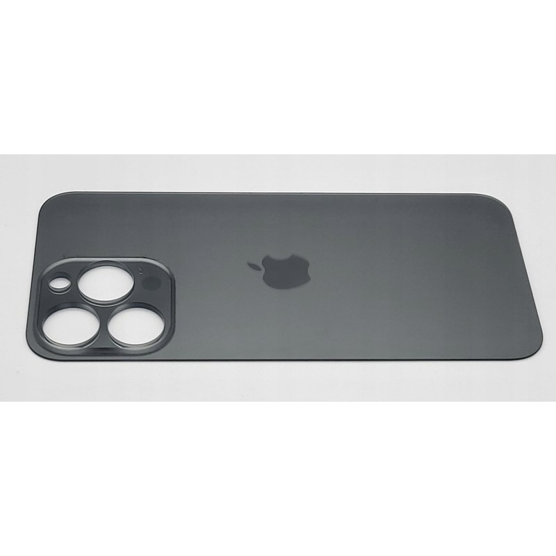 Klapka tylna obudowa do apple iPHONE 15 PRO szary/grafitowy BIG HOLE