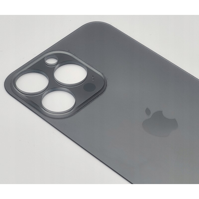 Klapka tylna obudowa do apple iPHONE 15 PRO szary/grafitowy BIG HOLE
