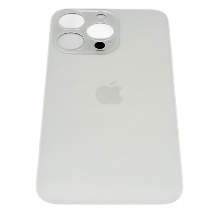 Klapka tylna obudowa do apple iPHONE 14 PRO srebrna/biała BIG HOLE