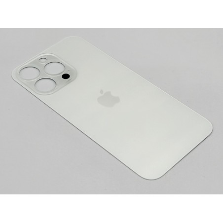 Klapka tylna obudowa do apple iPHONE 14 PRO MAX srebrna/biała BIG HOLE