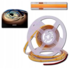 1M Taśma LED COB 12V 320 diód NA METRY NEON Barwa NEUTRALNA 4000K 800lm