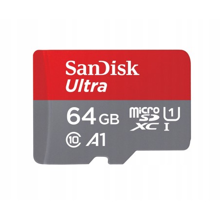 Karta microSDXC SanDisk ULTRA 64GB 100MB/s A1 Cl.10 UHS-I+ adapter