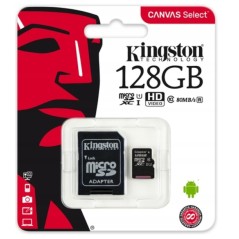 KINGSTON KARTA PAMIĘCI 128GB MICRO SD XC CLASS 10