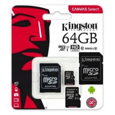 KINGSTON KARTA PAMIĘCI 64GB MICRO SD XC CLASS 10