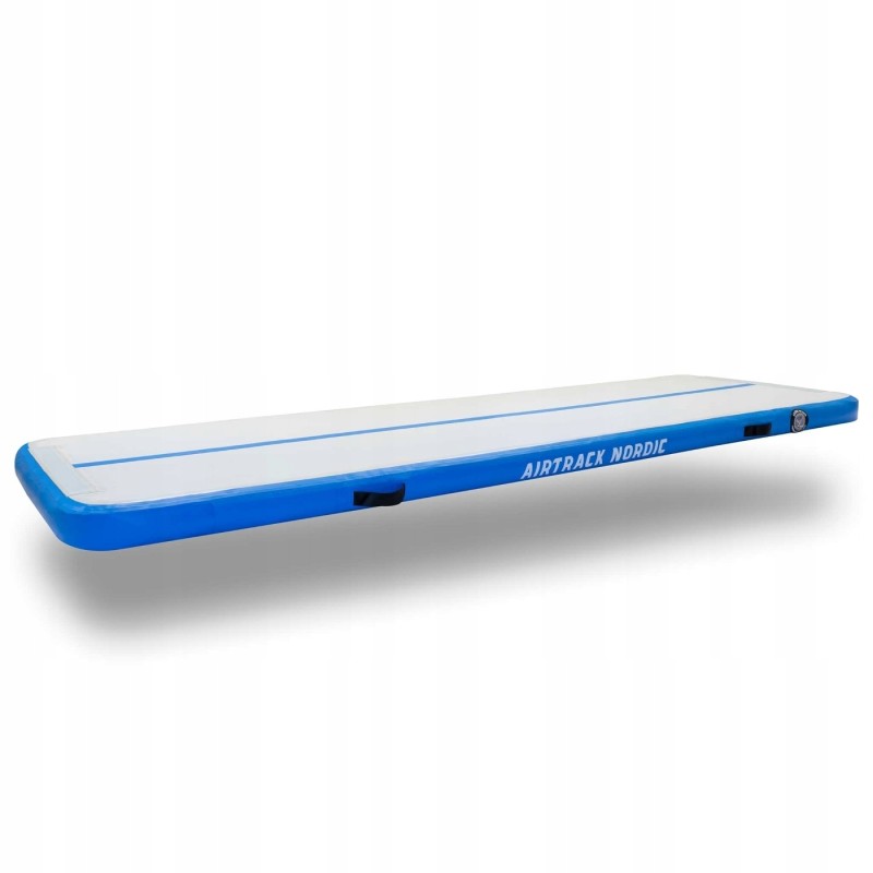Materac gimnastyczny airtrack_nordic niebieski 400 cm x 100 cm