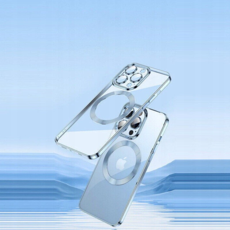 ETUI MAGSAFE DO IPHONE 14 PRO OBUDOWA CASE SREBRNY