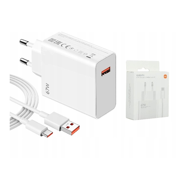 Oryginalna Ładowarka XIAOMI 67W + Kabel USB-C