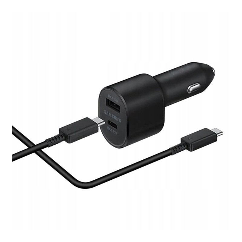 MOCNA ŁADOWARKA SAMOCHODOWA SAMSUNG 45w 15w 2XUSB