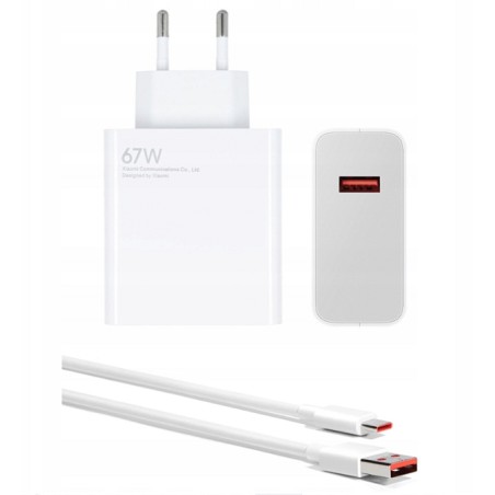 XIAOMI ORYGINALNA SZYBKA ŁADOWARKA 67W KABEL USB-C