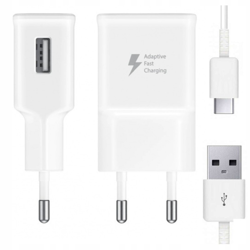 ORYGINALNA ŁADOWARKA SAMSUNG 15W KABEL USB-C BIAŁA